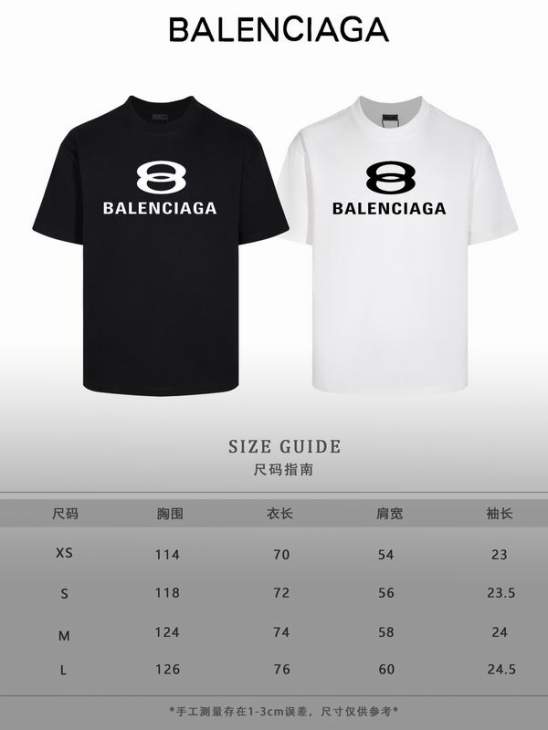 Picture of Balenciaga T Shirts Short _SKUBalenciagaXS-Lsxtx0920864